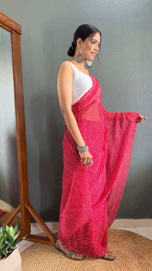 Vasthrlay Red Saree