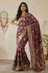 Vasthrlay Purple Jacquard Saree