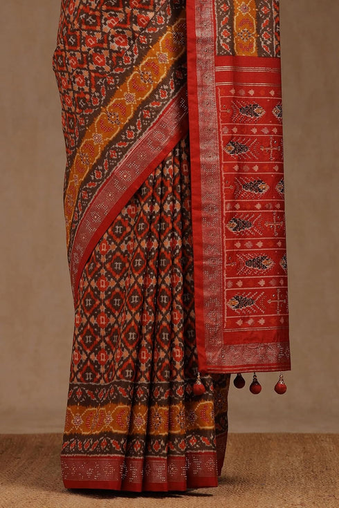 Vasthrlay Pochampally Saree Stone