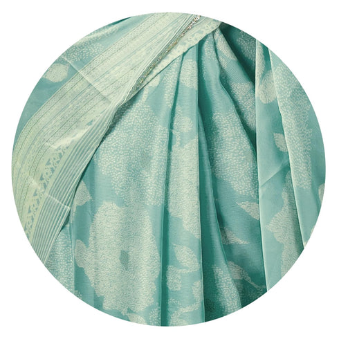 Vasthrlay Fashion Chiffon Georgette Green Ethnic Wear
