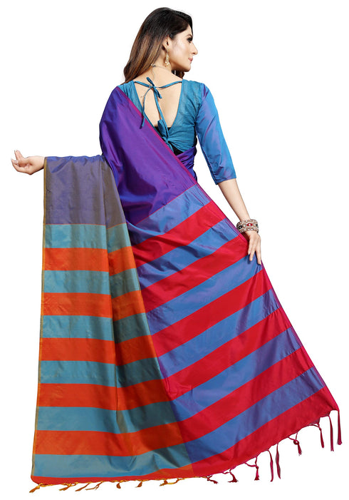 Vasthrlay Royal Blue Saree