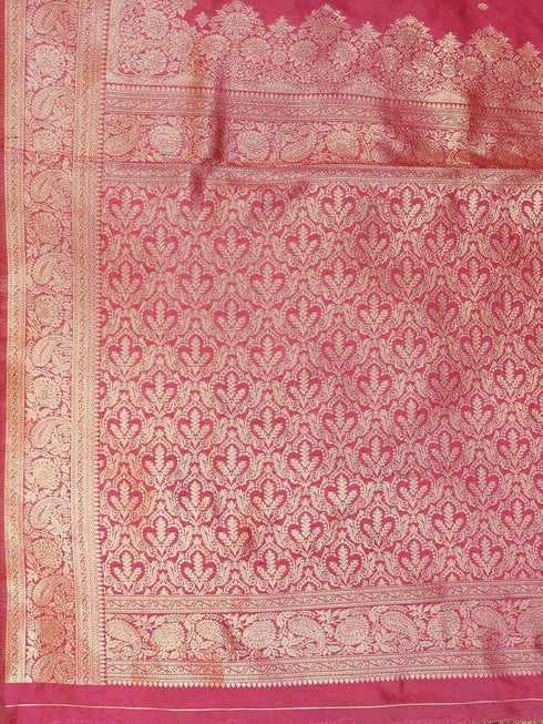 Vasthrlay Banarasi Weaving Mint Saree