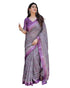 Vasthrlay Turquoise Floral Embroidered Saree
