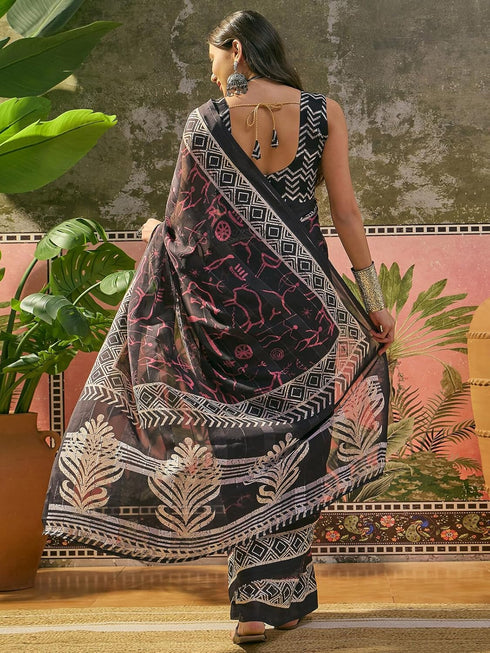 Vasthrlay Georgette Light Turquoise Saree