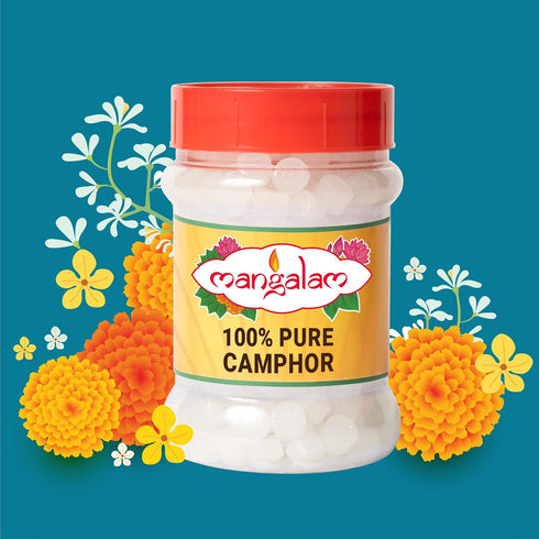 Mangalam Camphor Tablet 100G Jar