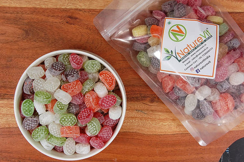 NatureVit Mix Fruit Candy Khati Mithi Goli Mouth Freshener