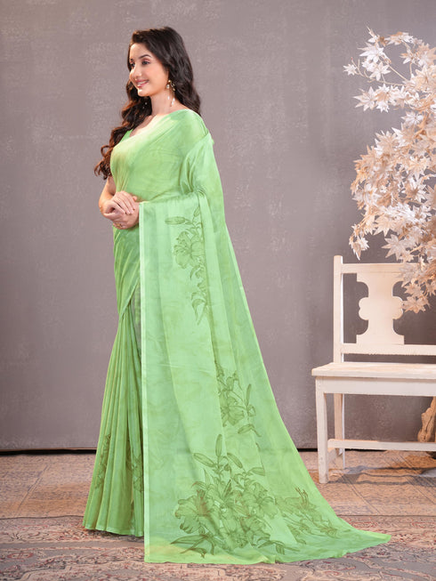 Vasthrlay Chiffon Floral Saree