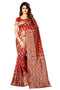 Vasthrlay Maroon Kanchipuram San Pari Saree