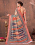 Vasthrlay Special Printed Unstitched Beige Saree