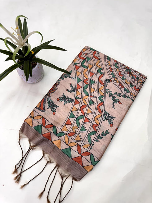Vasthrlay Kalamkari Beautiful Darkgrey