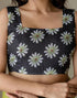 Vasthrlay Womens Cotton Printed Green Saree