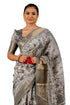 Vasthrlay Fashion Paisley Printed Grey Ethnic Wear