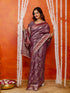 Vasthrlay Weaving Banarasi Maroon Saree With Unstitched Blouse Piece