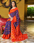 Vasthrlay Chanderi Bandhani Unstitched White Saree