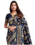 Vasthrlay Womens Jacquard Unstitched Wine Saree
