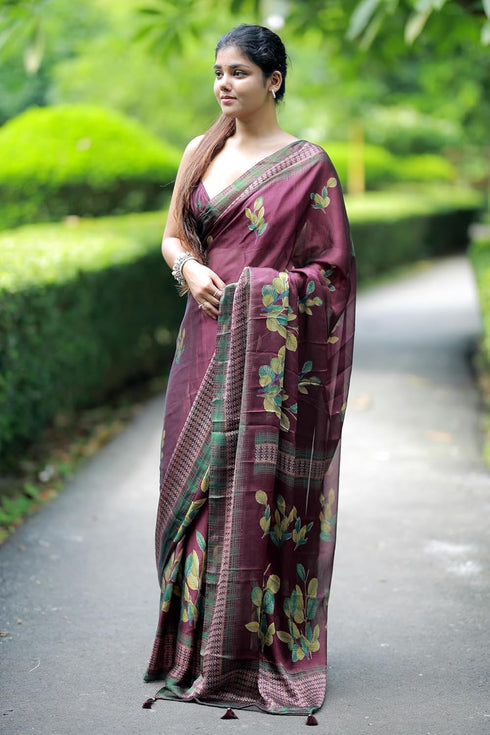 Vasthrlay Fashion Chiffon Printed Ethnic Wear