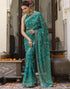 Vasthrlay Georgette Bandhani Unstitched Maroon Saree