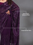 Vasthrlay Georgette Sequence Embroidery Purple Ethnic Wear