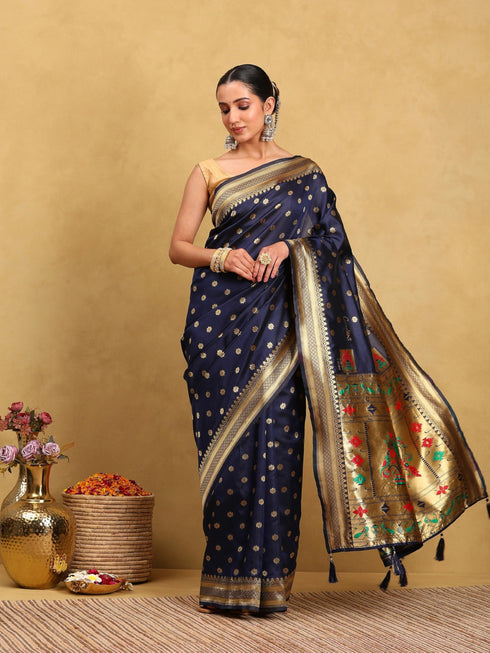 Vasthrlay Banarasi Unstitched Saree