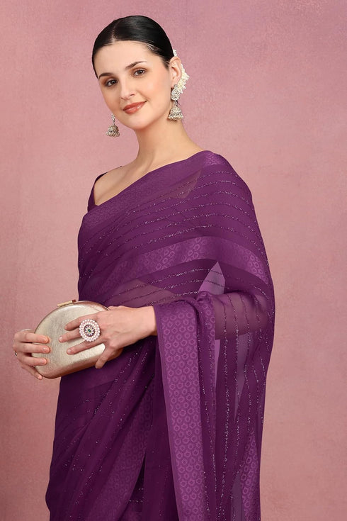 Vasthrlay Fashion Georgette Green Ethnic Wear