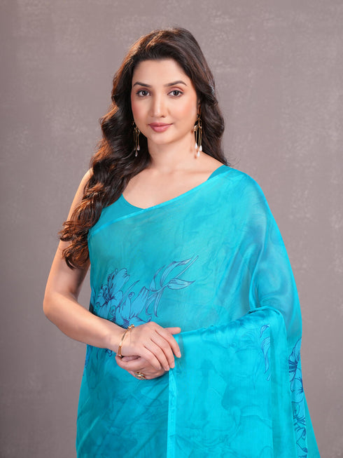 Vasthrlay Chiffon Floral Saree