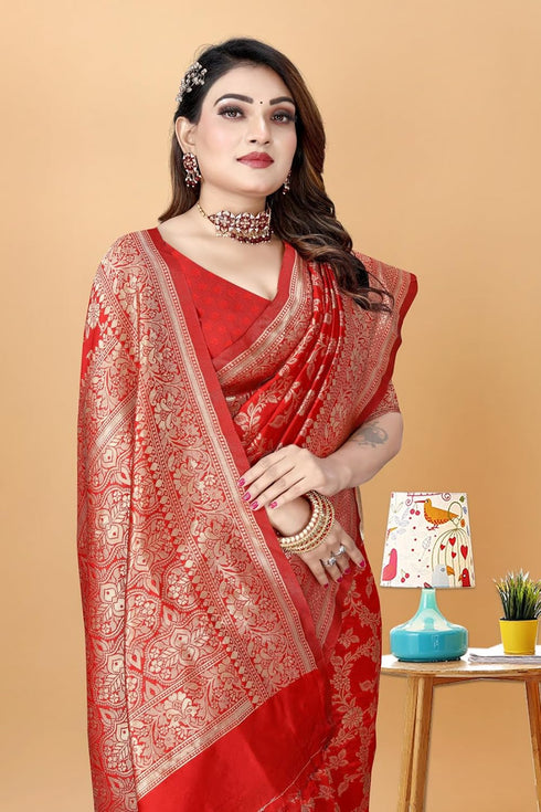 Vasthrlay Saree Kanjivaram Silk Pari Maroon