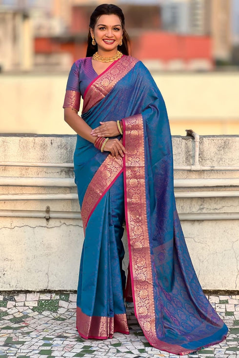 Vasthrlay Kanjivaram Handloom Blouse Ethnic Wear