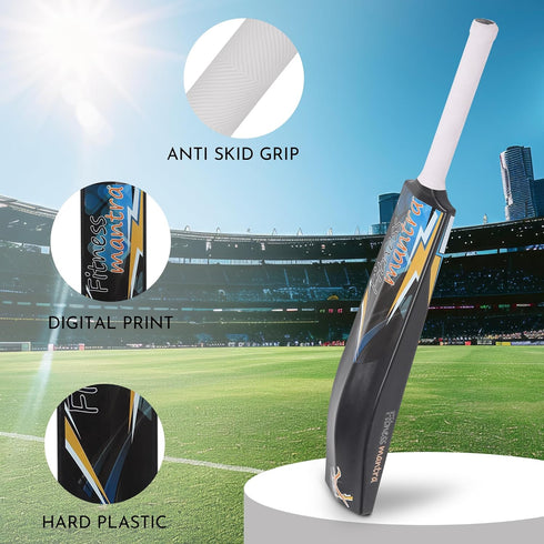 Fitness Mantra Heavy Plastic Tennis Cricket Bat