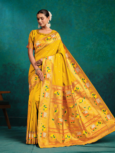 Vasthrlay Paithani Woven Saree
