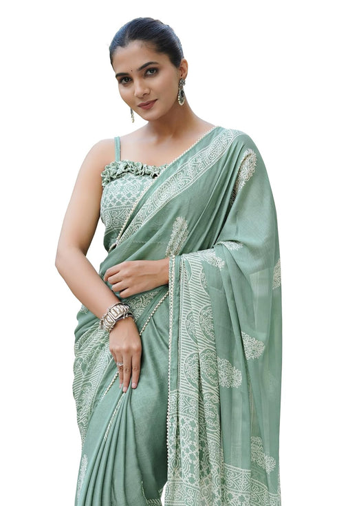 Vasthrlay Fashion Chiffon Printed Ethnic Wear