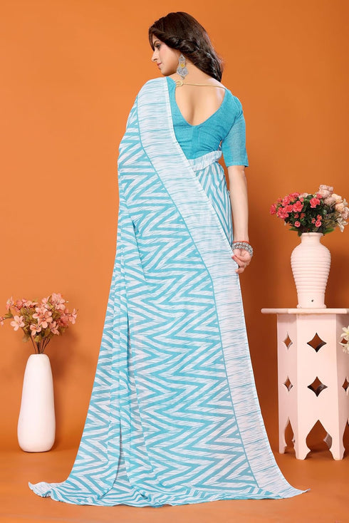 Vasthrlay Trendy Georgette Material Ethnic Wear