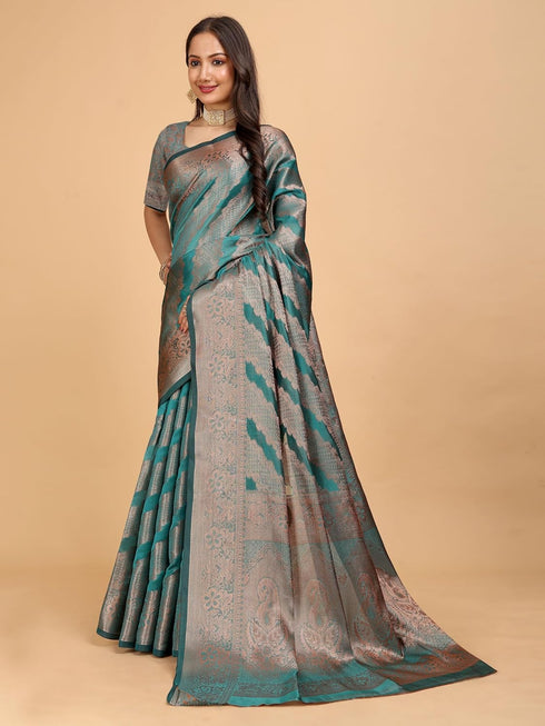 Vasthrlay Organza Embellishments Ethnic Wear