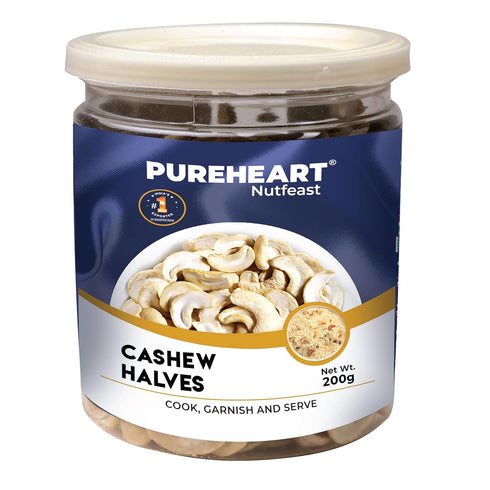 Pureheart Split Cashew Halves Premium Crunchy Cashewnuts/Tukda Kaju/Dry Fruit
