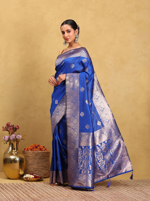 Vasthrlay Banarasi Unstitched Saree