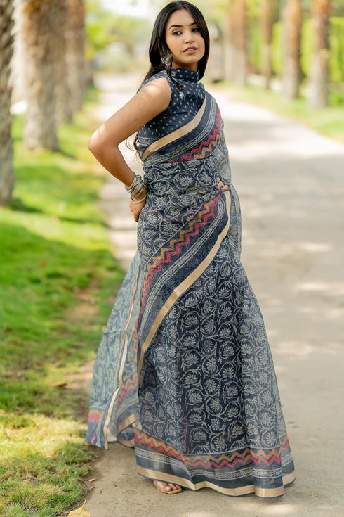 Vasthrlay Fashion Polyester Printed Dusty Ethnic Wear