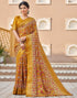 Vasthrlay Printed Traditional Patola Inspired Navyblue