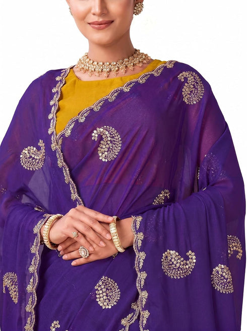 Vasthrlay Georgette Embroidery Unstitched