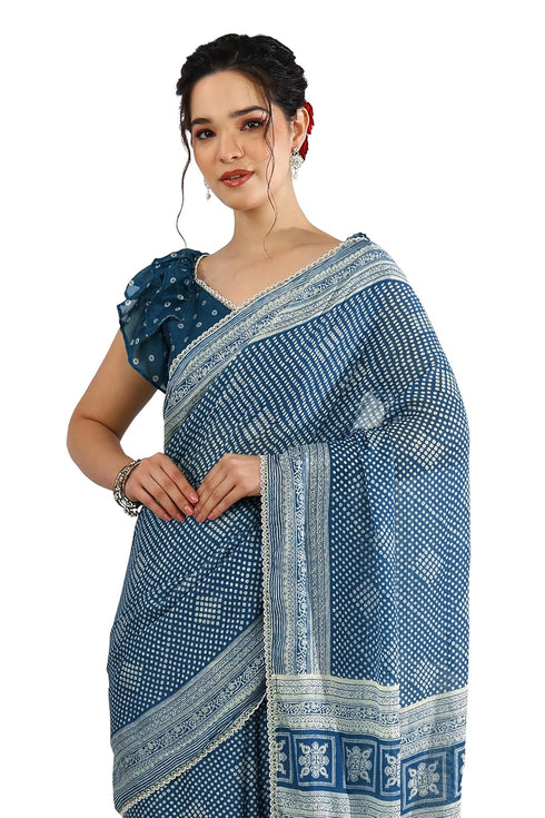 Vasthrlay Fashion Chiffon Paisley Printed Ethnic Wear