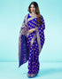 Vasthrlay Banarasi Jacquard Unstitched Yellow Saree
