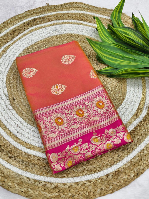 Vasthrlay Kanjivaram Banarasi Festival Unstitched Saree