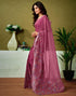 Vasthrlay Womens Cotton Printed Pink Saree