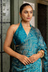 Vasthrlay Fashion Georgette Sequins Navy Ethnic Wear