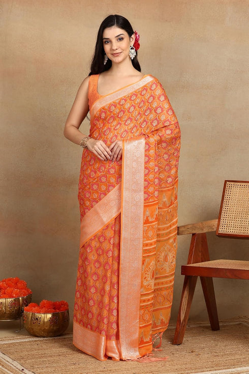 Vasthrlay Fashion Georgette Bandhani Printed Ethnic Wear