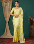Vasthrlay Georgette Printed Unstitched Orange Saree
