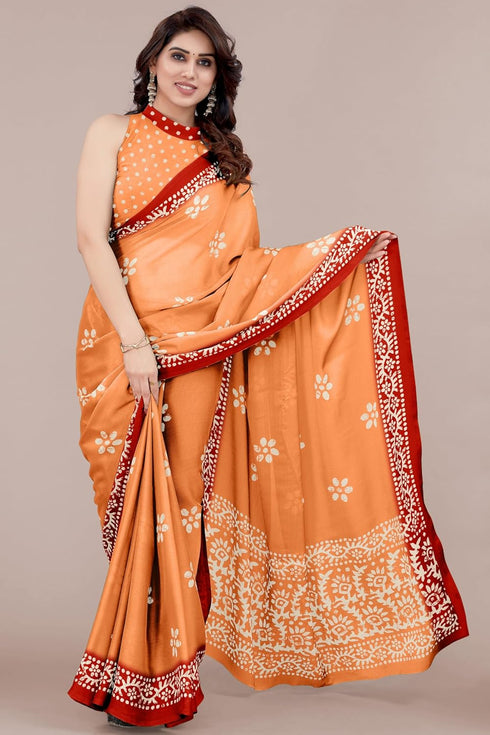 Vasthrlay Fashion Chiffon Printed Parrot Ethnic Wear