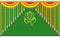 Backdrop Cloth Pooja Decoration Traditional