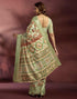 Vasthrlay Banglori Printed Unstitched Peach Saree