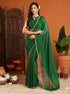 Vasthrlay Orange Decorative Unstitched Saree
