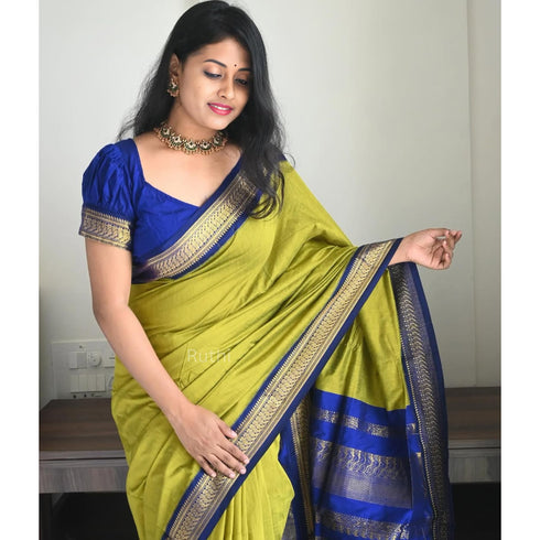 Vasthrlay Kanjivaram Tassels Saree