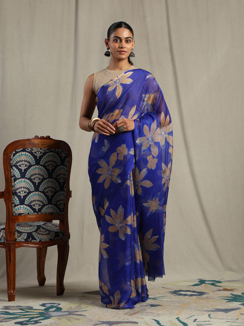 Vasthrlay Chiffon Floral Saree